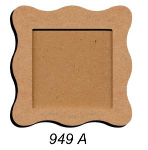 Dessous de plat incurvé carré vague support bois pour mosaïque
