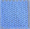 Bleu lavande rond pastille mosaïque émaux mat par plaque 33 cm pour Vrac