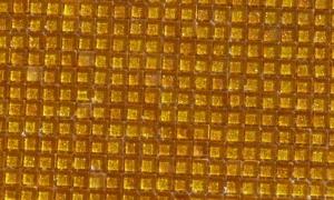 Jaune doré paillette- glitter micro mosaïque vetrocristal par 64 carreaux