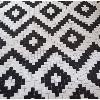 Mosaïque décor Veracruz carré noir et blanc par M²