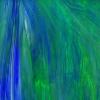 Bleu vert aquatique marbré wo197 semi opalescent verre vitrail plaque de 30 par 20 cm
