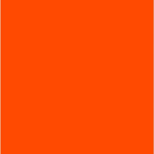 Orange vif verre vitrail opaque uni et lisse 270-72S fusing 96 plaque de 30 par 20 cm
