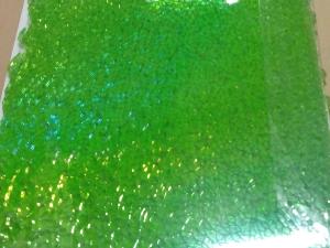 Crackle mosaïques verres craquelés vert uni translucide mini morceaux par 200 grammes