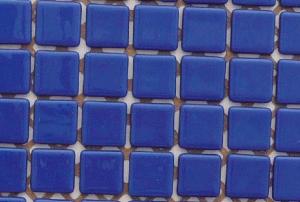 Bleu roi / cobalt mosaïque émaux de verre par 100g