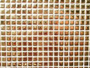Jaune doré micro mosaïque brillant par 70 carrés de 10 mm soit  50g