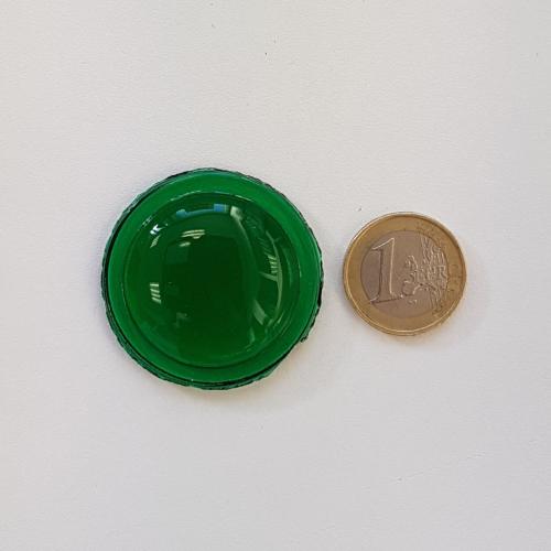 Vert cabochon en verre vert émeraude diamètre 40 mm à l'unité