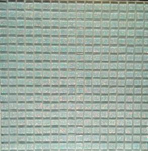 Argent mosaïque paillette carrés 15 mm épaisseur 8 mm émaux vetrocristal par plaque 30 cm