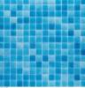 Bleu moyen ciel moucheté MAR mosaïque bleu piscine brillant carré 2.3 cm plaque 33.2 cm