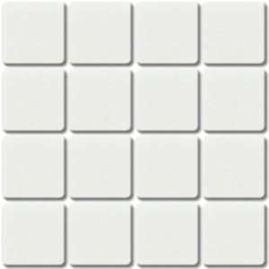 Blanc mosaïque smalti mat satiné format 1,5 cm par M²