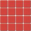 Rouge mosaïque Rouge 19D pur Smalti brillant 1.5 cm par plaque 31.5 cm