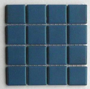 Bleu foncé cobalt 2.4 par 2.4 cm mosaïque grès antique paray par 100g