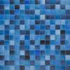 Bleu moyen et foncé mosaïque Water mix OYAMBRE 2.3 cm par 2 M² soit 41.94€ le M²