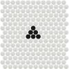 Mosaïques Décor PETITE motif  TRIANGLE noir et blanc par M²