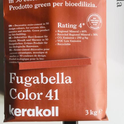 Fugabella résine ciment couleur 41 brun rouge terracotta par 3 kilos