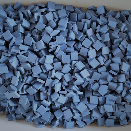 Bleu foncé micro mosaïque 1.2 cm grès antique Winckelmans 100 g