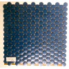 Bleu jean rond pastille mosaïque émaux mat par plaque 33 cm pour loisirs créatifs