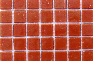 Orange foncé mosaïque pâte de verre sans bulle 2 par 2cm par 25 carreaux