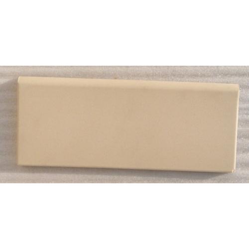 Blanc ivoire mosaïque carrelage plinthe droite 1 bord rond 8 par 20 cm grès ceram à la pièce