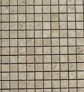 Brun chamois clair mosaïque marbre plaque de 36 carreaux