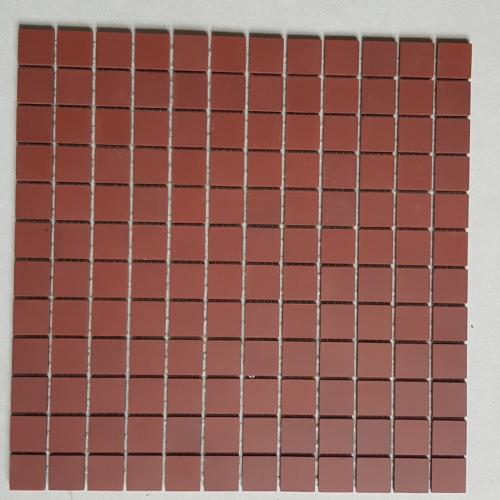 Rouge brique 2.5 cm mosaïque mat grès ceram antique au M² filet