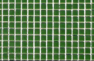 Vert foncé micro mosaïque brillant par plaque 30 cm