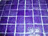 Bleu violet moucheté 4 cm mosaïque émaux par plaque 32 cm pour vrac