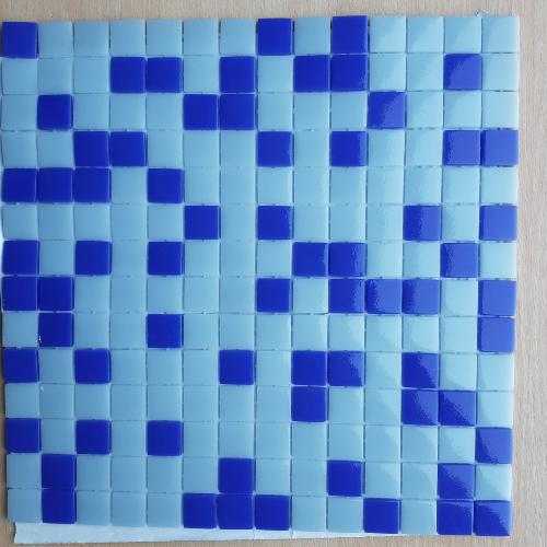 Lot mosaïque promotion bleu saja et bleu cobalt émaux 2.3 cm par 2M² 
