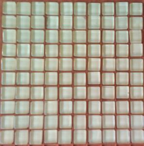 Blanc cassé ivoire BRILLANT CRISTAL micro mosaïque vetrocristal par 100 grammes