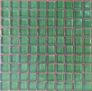 Vert résine mosaïque BRILLANT CRISTAL 10 mm par plaque 30 cm