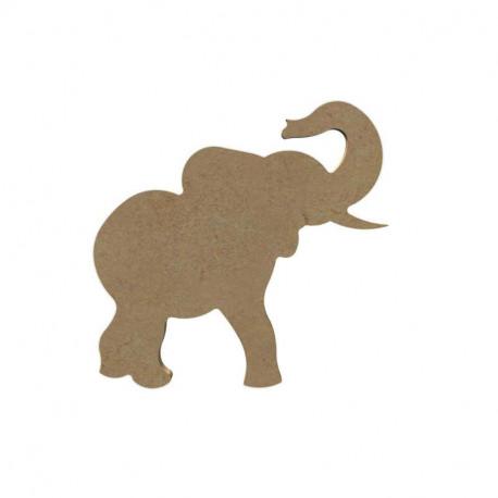 Éléphant n°2 15 cm support bois pour mosaïque