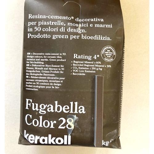 Fugabella résine ciment couleur 28 brun wengé haute performance de 2 à 20mm par 3 kilos