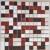 Mix rouge brun beige blanc 2.5 cm mosaïque mat grès ceram antique au M²