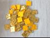 Jaune doré mosaïque like gold martelé 1.5 cm précieux vendu à l'unité