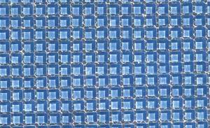 Bleu moyen micro mosaïque vetrocristal par 64 carreaux