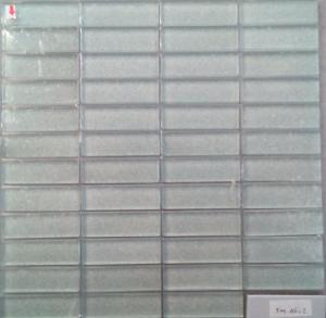 Doré mosaïque satiné barrette 23 par 73 mm épaisseur 8 mm émaux vetrocristal par plaque 30 cm