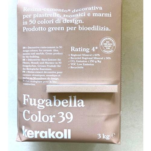 Fugabella résine ciment couleur 39 rose beige haute performance de 2 à 20mm par 3 kilos