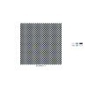 Mosaïque rectangle décor Schach émaux mat 2.3 cm par 4.8 cm par M²