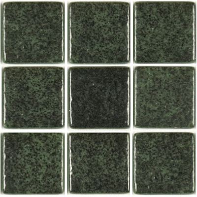 Vert noir moucheté 4 cm mosaïque émaux par plaque 32 cm 