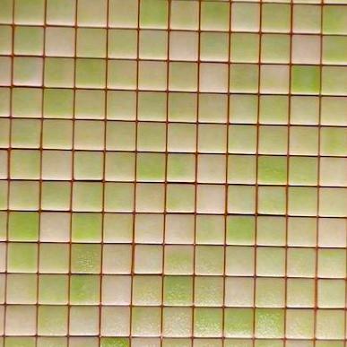 Vert prairie mosaïque émaux brillant bord droit 2,3 cm par plaquette 20 carreaux