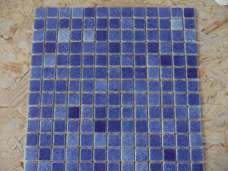 Mosaik Carrelage en verre bleu fonc/é pour salle de bain ou salle de bain 10 tapis de mosa/ïque