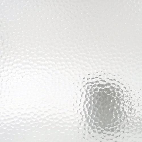 Verre translucide petites bulles relief plaque de 20 par 30 cm