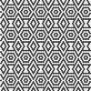 Mosaïque décor PIANO hexagone noir et blanc mat satiné par 1 M²