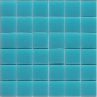 Bleu cyan clair NANSA mosaïque émaux 2.4 cm brillant pleine masse par 2M² soit 30.26 le M²