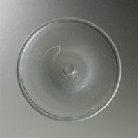 Blanc cabochon, cives en verre translucide diamètre 13 cm à l'unité