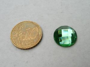Vert cabochon facette mosaïque miroir 14 mm diamètre à la pièce