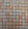 Brun doré oxydé lisse mat métallisé mosaïque Urban Chic émaux bord droit 2,3 cm par 100g