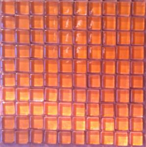 Orange foncé mangue BRILLANT CRISTAL micro mosaïque vetrocristal par 100 grammes