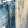 Bleu gris marbré opalescent relief verre vitrail spectrum S6033-83CC plaque de 20 par 30 cm