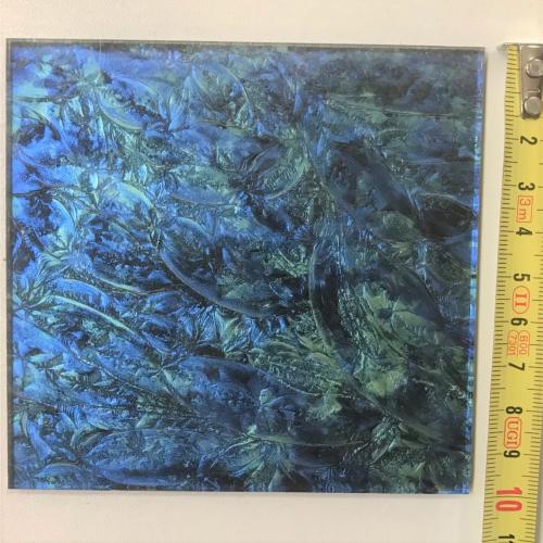Miroir van gogh bleu vert turquoise 10 par 10 cm