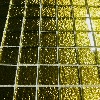 Jaune doré bronze gaufré fin carrés 2.5 cm épaisseur 4 mm mosaïque émaux par 18 carreaux